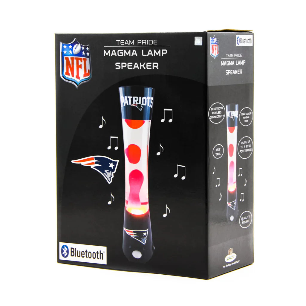 New England Patriots Magma / Lava Lamp with Bluetooth Speaker - Giftware Canada Collectibles and Decor