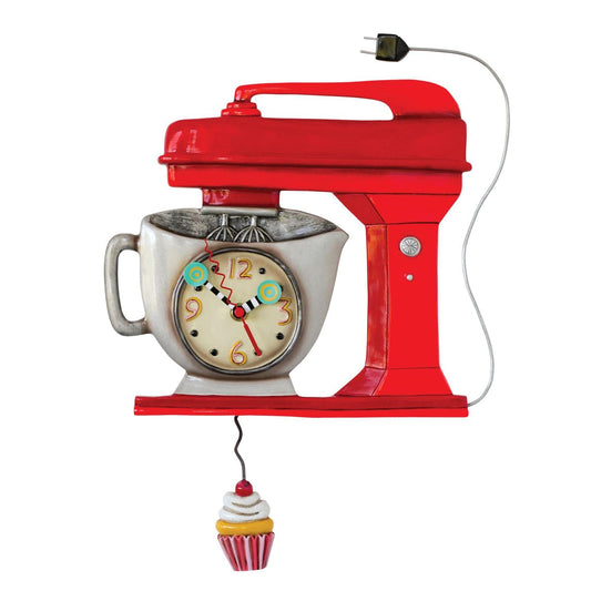 Allen Designs - Vintage Red Mixer Clock