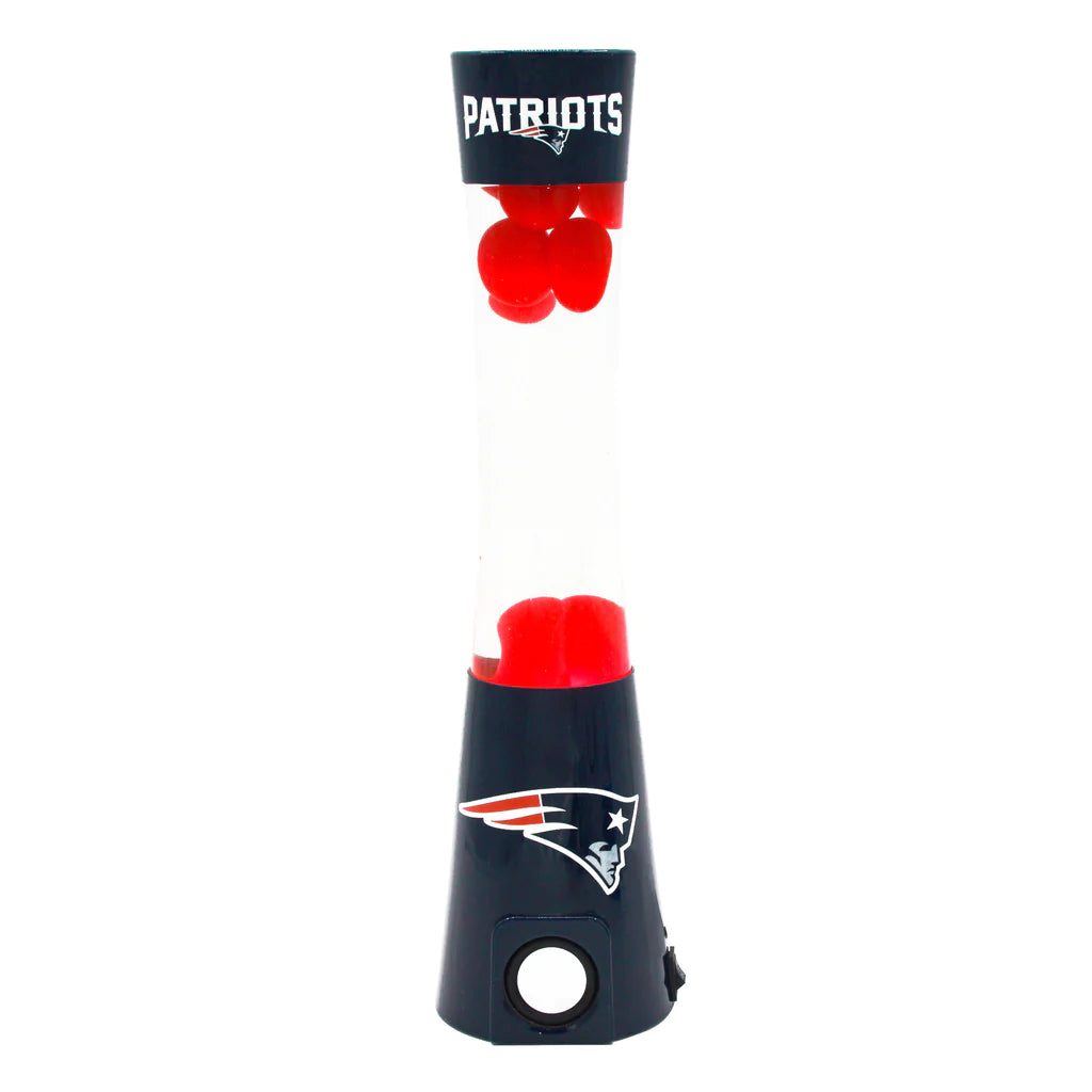 New England Patriots Magma / Lava Lamp with Bluetooth Speaker - Giftware Canada Collectibles and Decor