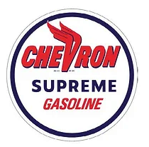 Chevron Supreme Domed Metal Sign