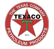 Texaco Petroleum Domed Metal Sign