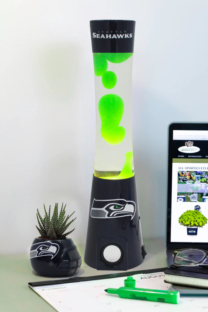 Seattle Seahawks Magma / Lava Lamp with Bluetooth Speaker - Giftware Canada Collectibles and Decor