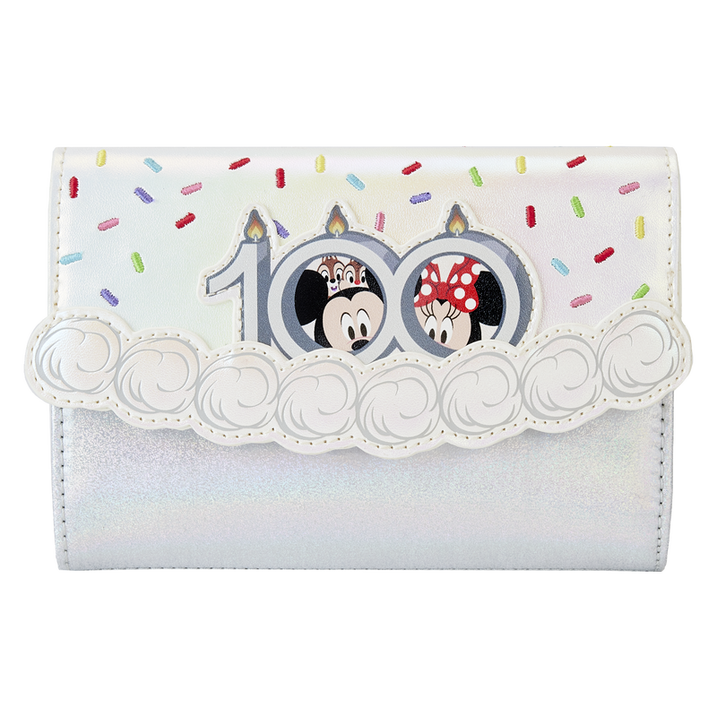 Loungefly - Disney 100th Anniversary Celebration Cake Flap Wallet - Giftware Canada Collectibles and Decor