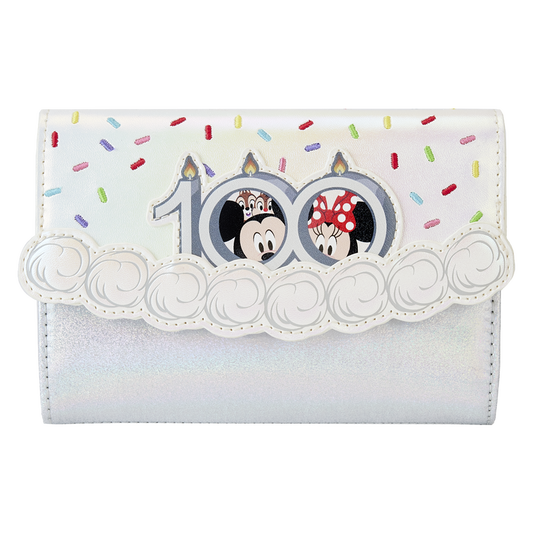 Loungefly - Disney 100th Anniversary Celebration Cake Flap Wallet - Giftware Canada Collectibles and Decor