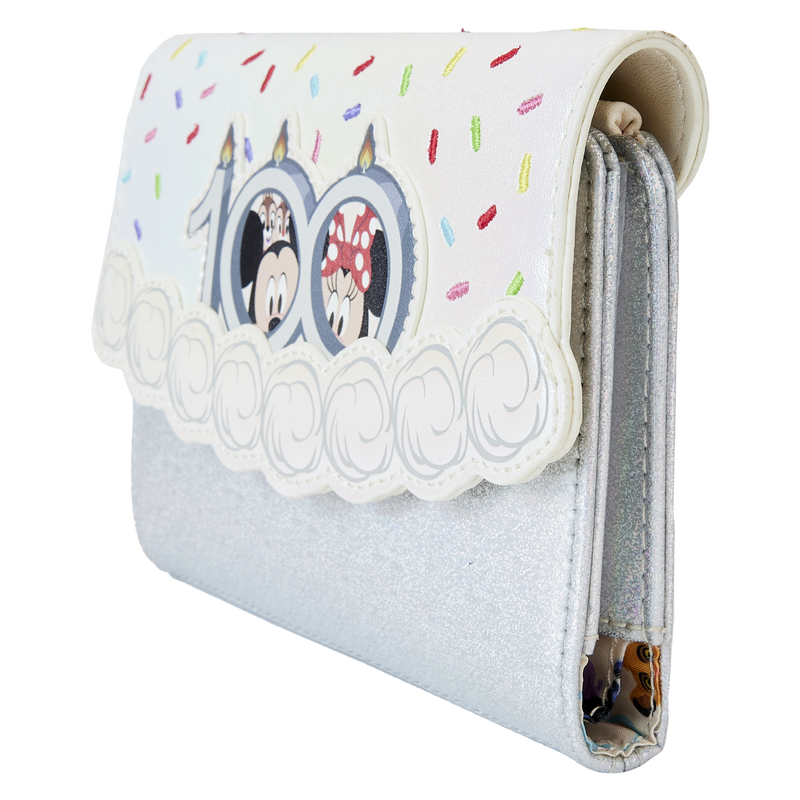 Loungefly - Disney 100th Anniversary Celebration Cake Flap Wallet - Giftware Canada Collectibles and Decor