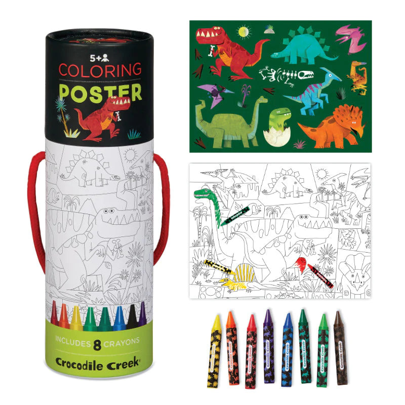 Crocodile Creek Dinosaur Coloring Poster Set