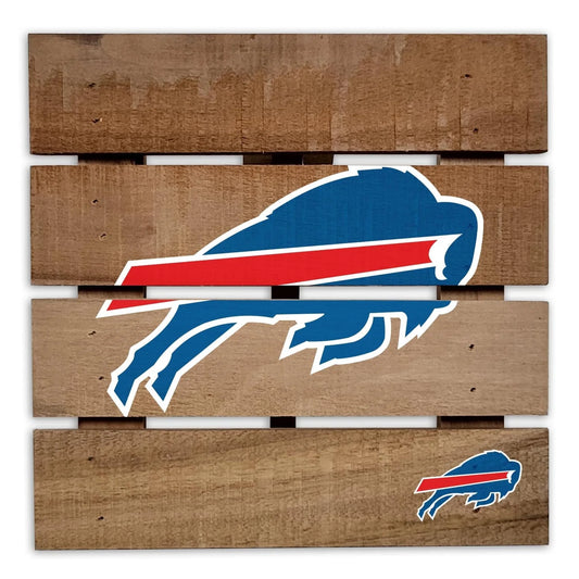 Buffalo Bills 8"x8" Wooden Hotplate - Giftware Canada Collectibles and Decor