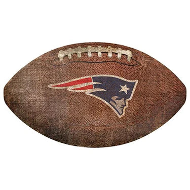 New England Patriots 12in Football Shaped Sign - Giftware Canada Collectibles and Decor