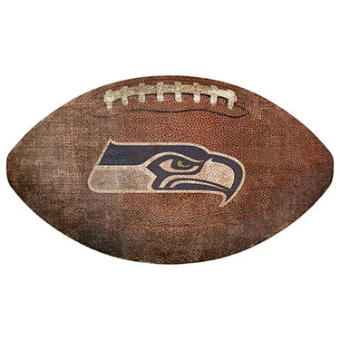 Seattle Seahawks 12" Football Shaped Sign - Giftware Canada Collectibles and Decor