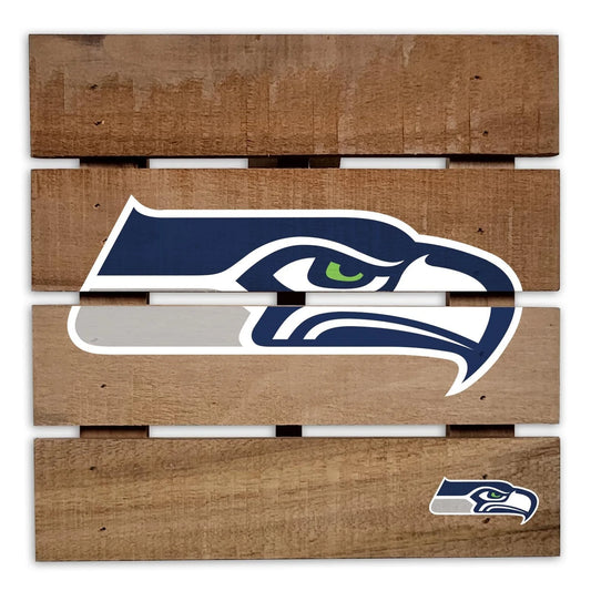 Seattle Seahawks 8"x8" Wooden Hotplate - Giftware Canada Collectibles and Decor