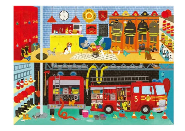 Crocodile Creek 24 Piece Fire Station Puzzle