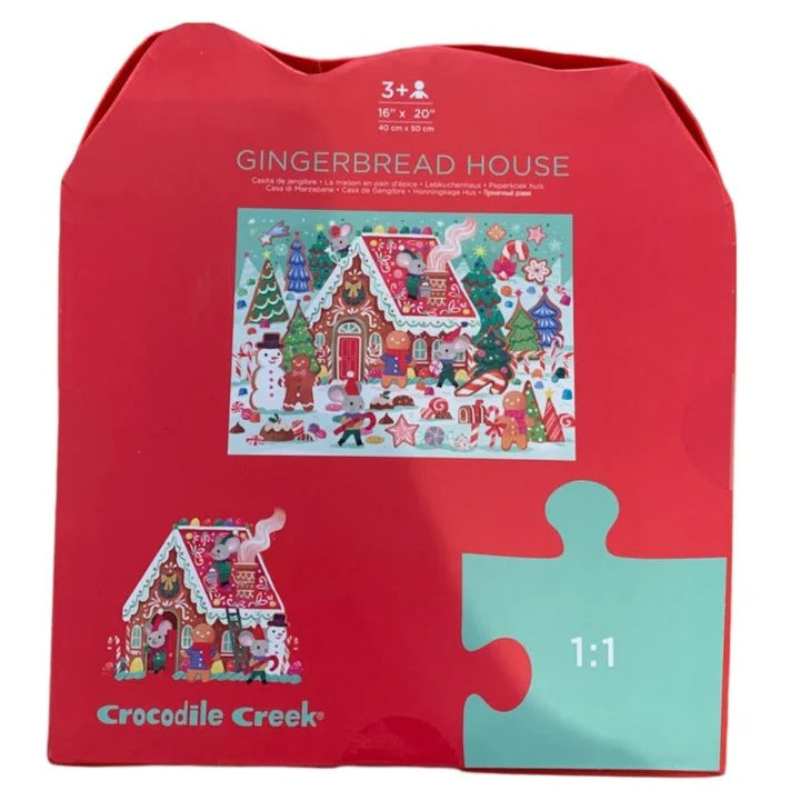 Crocodile Creek Gingerbread House 36pc Floor Puzzle - Giftware Canada Collectibles and Decor