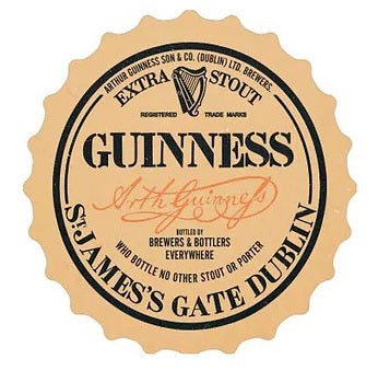 Guinness Vintage Bottle Cap Metal Sign - Giftware Canada Collectibles and Decor