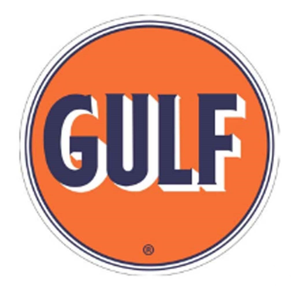 Gulf Domed Metal Sign