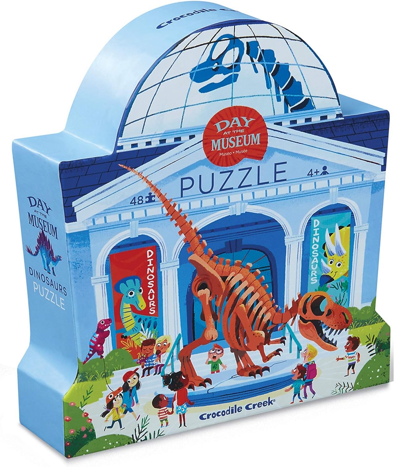 Crocodile Creek Day At The Dinosaur Museum 48pc Puzzle - Giftware Canada Collectibles and Decor