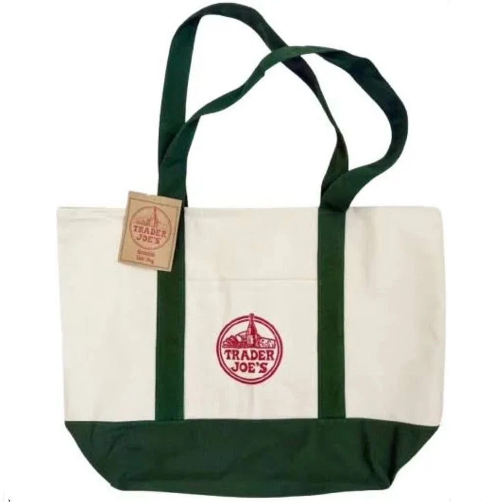 Trader Joe's Authentic Forest Green Tote/Shopping Bag (2 Pack)