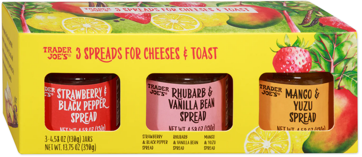 Trader Joe's 3 Spreads For Cheese & Toast (Pack of 3 Spreads)