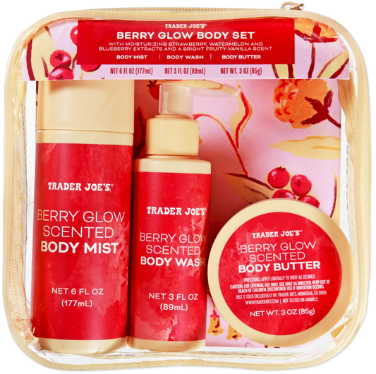 Trader Joe's Berry Glow Body Set