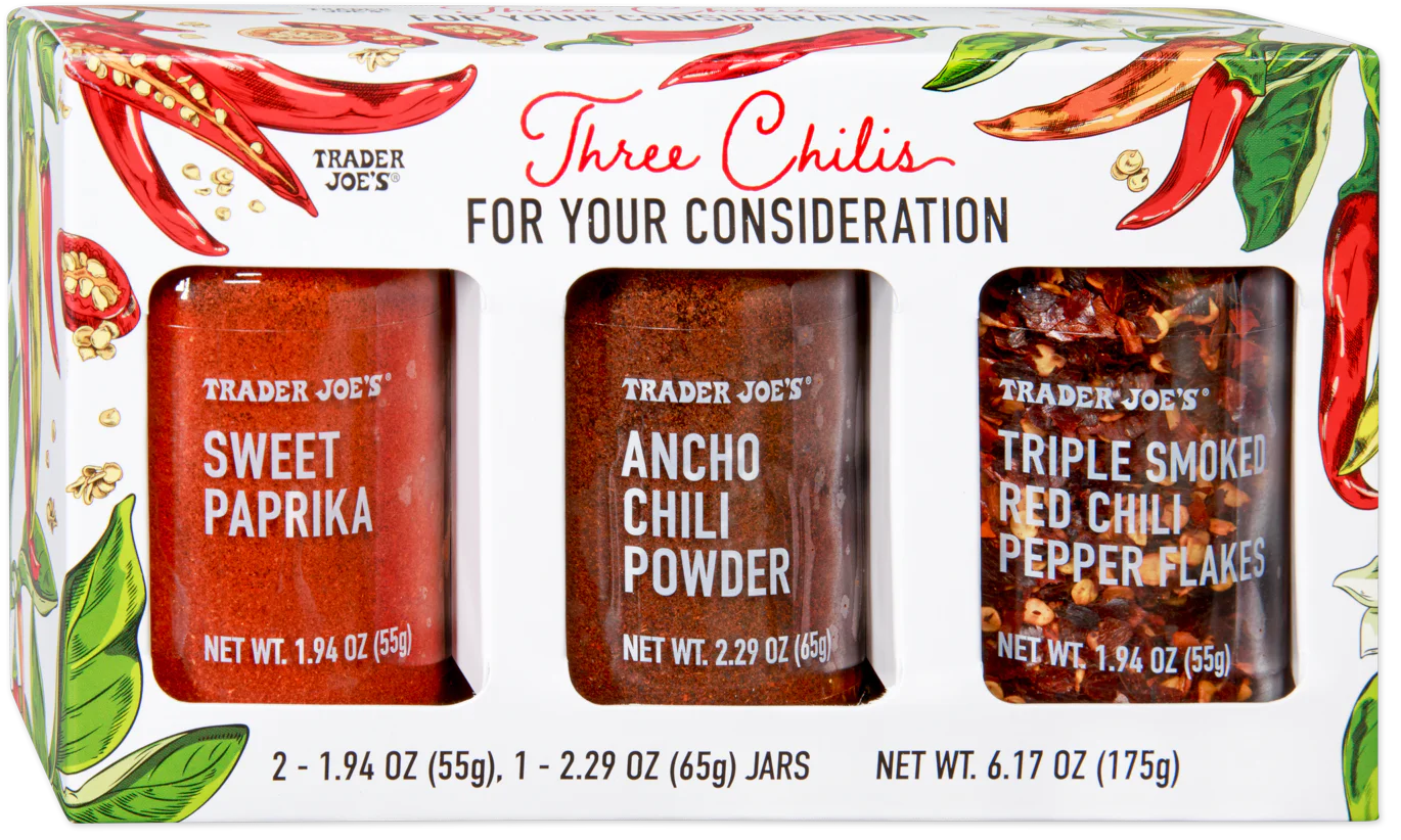 Trader Joe's Three Chilis For Your Consideration Set